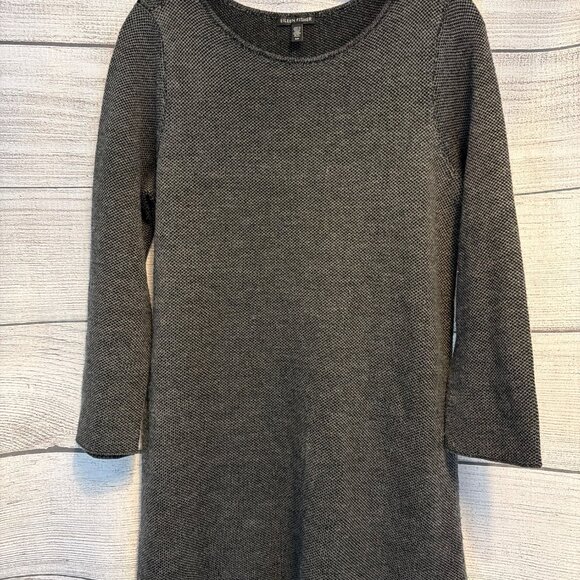 Eileen Fisher 100% Extra Fine Merino Wool Sweater Tunic Size S - Picture 1 of 4